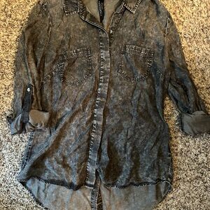 Liverpool Gray Denim Shirt